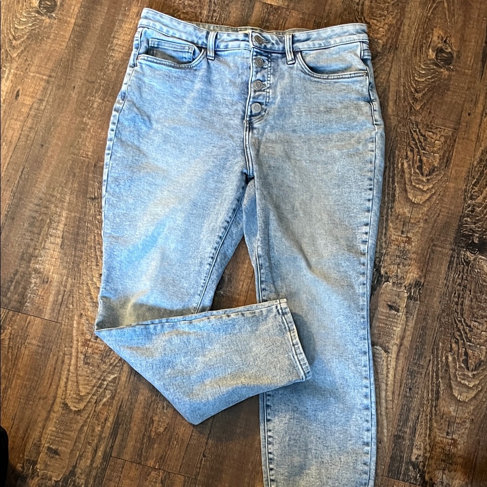 StoneWash Women's Jeans, sz 14, stretchy